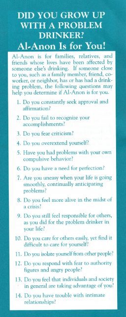Did You Grow Up with a Problem Drinker? (S-25)