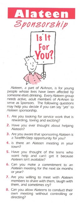Alateen Sponsorship, Is It for You? (S-27)