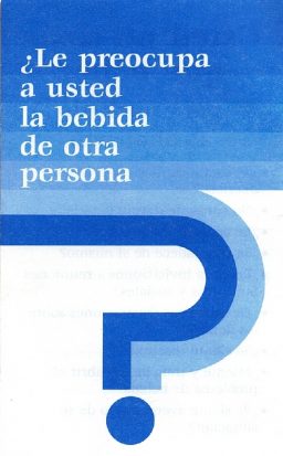 Le preocupa a usted la bebida de otra persona? (SM-1)