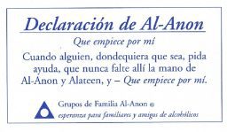 Lettre de déclaration "Que empice por mi" (SM-8)