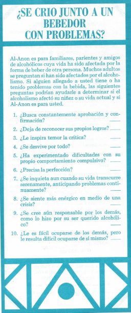 Se crio junto a un bebedor con problemas? (SS-25)